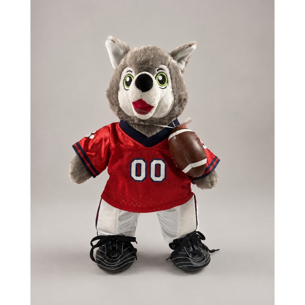 Build-A-Bear Wiley Wolf Great Wolf Lodge Football Outfit Plush 17in